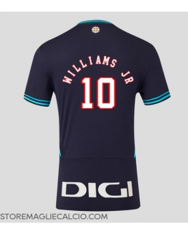 Athletic Bilbao Nico Williams #10 Maglia Gara Trasferta Repliche 2025-26